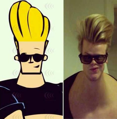 He does exist Acid Art, Johnny Bravo, Cosplay Characters, Cute Doodle Art, Nailed It, Movie Characters, Cute Doodles, Meme Pictures, New Memes