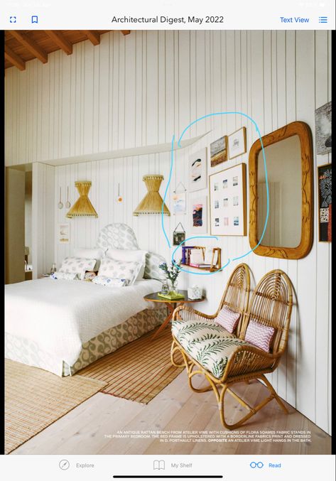 Boho Dorm Room Ideas, College Student Needs, Beauty Bedroom, Boho Dorm Room, Paneled Walls, Chic Beach House, Boho Dorm, Rattan Dining Table, Vintage Stool