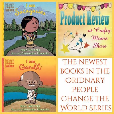 Crafty Moms Share: I Am Gandhi and I Am Sacagawea Blog Tour Brad Meltzer, People Change, Crafty Moms, Kids Books, Family Activities, Book Lists, Children's Books, Family Life, Social Studies