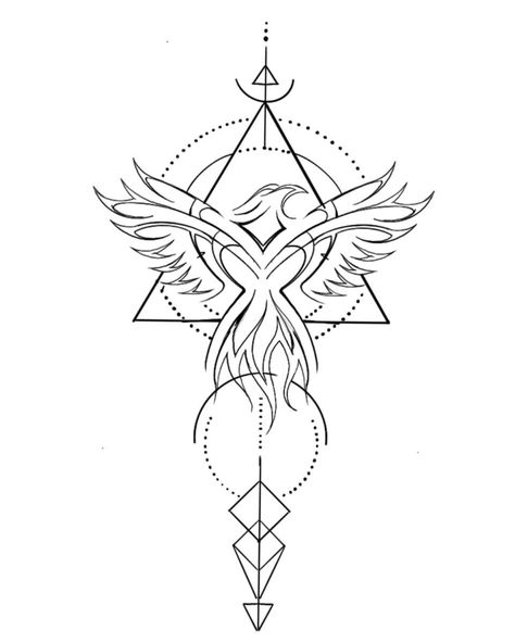 Geometric Phoenix Tattoo, Small Eagle Tattoo, Simple Hand Tattoos, Small Phoenix Tattoos, Maching Tattoos, Cuff Tattoo, Simple Tattoos For Guys, Forearm Band Tattoos, Phoenix Tattoo Design