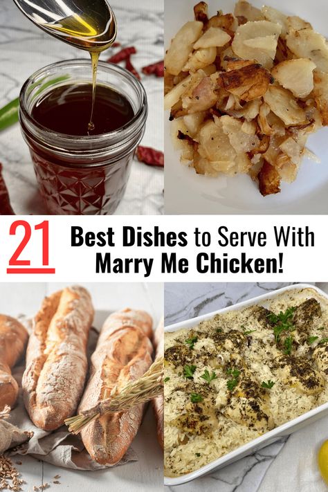 21 Dishes to Serve with Marry Me Chicken What To Serve With Marry Me Chicken, Marry Me Chicken Side Dish, Marry Me Chicken For A Crowd, Marry Me Chicken Sides, Sumac Onions, Sides For Chicken, Olive Oil Pasta, Chicken Menu, Side Dishes For Chicken