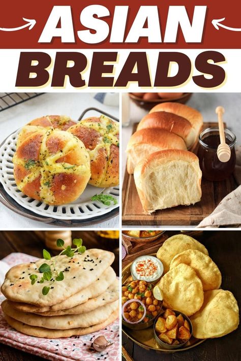 Try these Asian breads for treats the family will love! From steamed buns to naan to milk bread, each one is definitely worth trying! Japanese Sourdough Milk Bread, Asian Milk Bread, Asian Bread Recipes, Thai Bread, Korean Bread Recipe, Chinese Bread Recipe, Asian Bread Recipe, Korean Bread, Chinese Bread