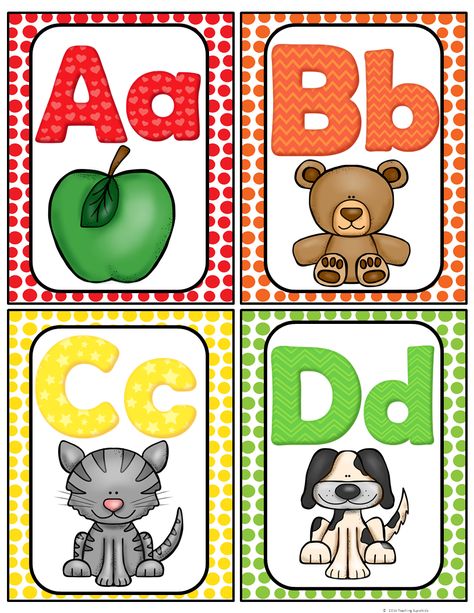 FREE!! Here is a cute set of Alphabet cards for your classroom. They can be used as flash cards or word wall headers. The pictures are inviting and your students will enjoy using them to help them with letter sound recognition. I have also included a mini alphabet chart. Alphabet Word Wall Cards, Alphabet Word Wall, Alphabet Wall Cards, Letter Sound Recognition, Abc Chart, Word Wall Letters, Word Wall Headers, Letter Flashcards, Alphabet Chart