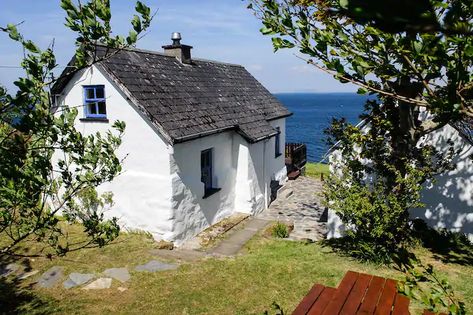 Ireland Cottage, Cottages By The Sea, County Galway, Seaside House, Irish Cottage, Into The West, Cottage By The Sea, Seaside Cottage, Old Cottage