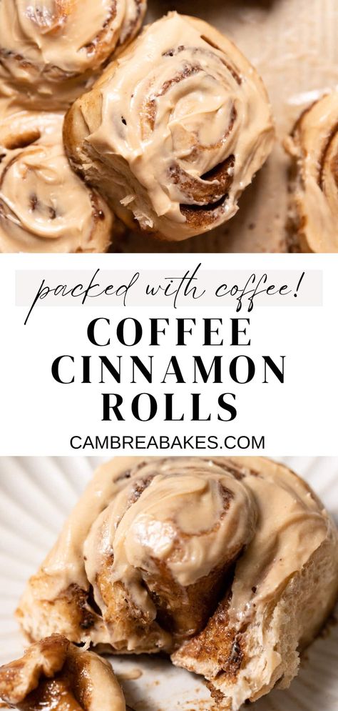 Cream Cheese Cinnamon Bread, Variations Of Cinnamon Rolls, Espresso Cinnamon Rolls, Winter Food Recipes Dinners, Different Kinds Of Cinnamon Rolls, Unique Cinnamon Roll Flavors, Coffee Cinnamon Rolls, Baking Recipes Sweet, Popular Baked Goods