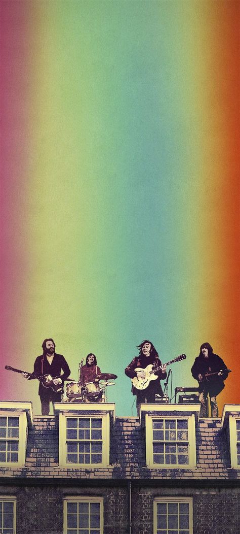 60s Aesthetic Art, Beatles Background, Beatles Wallpaper Iphone, Beatles Drawing, Rooftop Concert, Beatles Wallpaper, Beatles Poster, Beatles Love, Rock Aesthetic