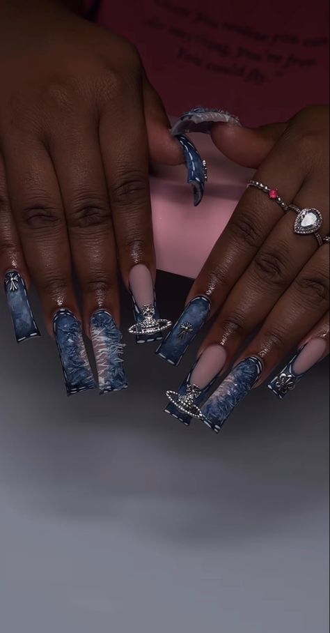 Jean Nails, House Decorating Ideas Apartments, Duck Nails, Claw Nails, Apartment Living Room Design, School Nails, Short Square Acrylic Nails, Long Square Acrylic Nails, Unique Acrylic Nails