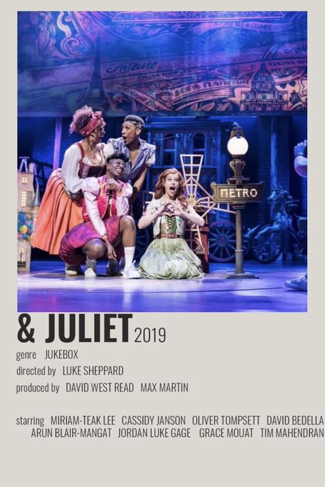 And Juliet Musical, And Juliet Musical Costumes, And Juliet Broadway, Musical Movie Poster, & Juliet Musical Fanart, Romeo And Juliet Polaroid Poster, & Juliet Musical, & Juliet Broadway, Musical Theatre Posters