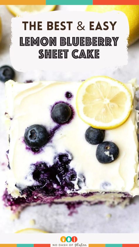 Dive into the perfect summer dessert with this Lemon Blueberry Sheet Cake! Tart, juicy lemons meet sweet blueberries in a soft, moist cake, all under a luscious lemon glaze. Simple to make and simply unforgettable, this cake is a hit for any occasion. Pin now to enjoy a refreshing, delicious treat that's sure to impress! Lemon Blueberries Cake, Lemon Cake With Blueberries, Lemon Blueberry Cake From Box Cake, Lemon Blueberry Sheet Cake, Best Blueberry Cake, Blueberry Sheet Cake, Cake Lemon Blueberry, Lemon Berry Cake, Lemon And Blueberry Cake