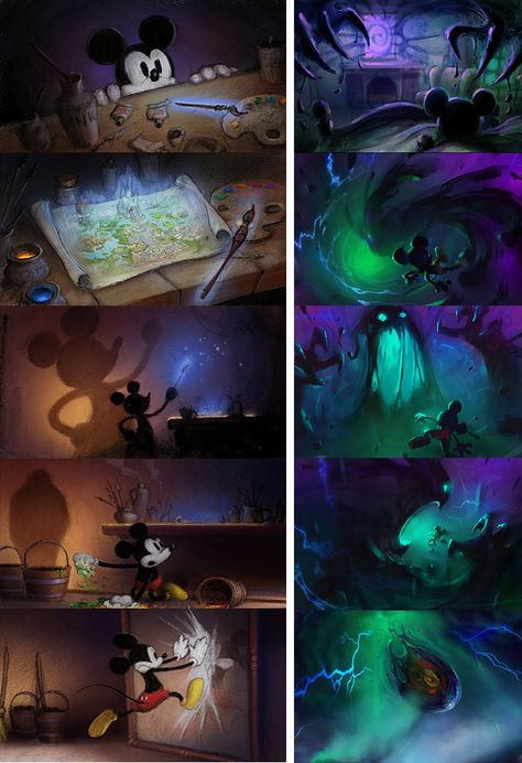 Epic Mickey Concept Art, Epic Mickey 2, Disney Epic Mickey, Fantasy Vampire, Moebius Art, Mickey Mouse Characters, Mouse Character, Epic Mickey, Oswald The Lucky Rabbit