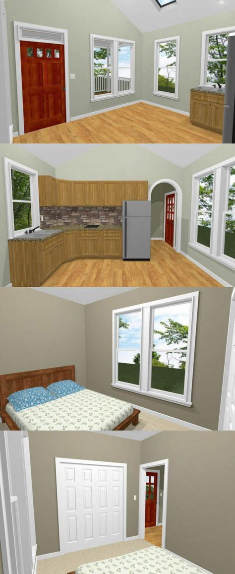 14x28 Tiny House, Contemporary Sheds, Cabin Plans With Loft, Interior Floor Plan, Garage Apartment Plans, Adobe House, Tiny Cabins, Tiny House Floor Plans, Cottage Plan