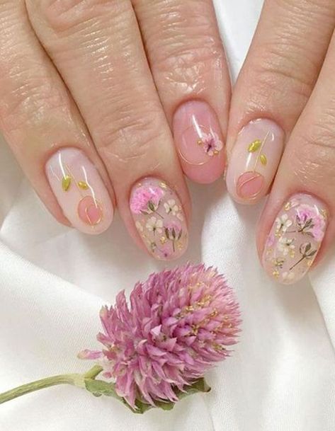 Nails Floral, Nagellack Trends, Floral Nail Designs, Floral Nail, Cute Nail Art Designs, Japanese Nail Art, Floral Nail Art, Japanese Nails, Designs Nail