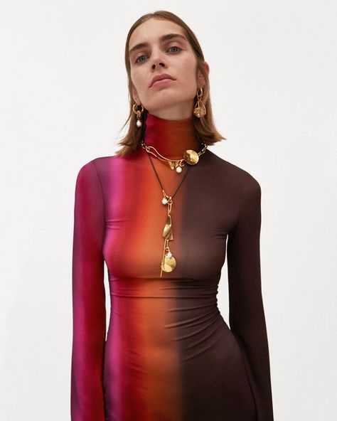 • E L L E R Y • on Instagram: “. PRE-FALL ‘19 . | . E L L E R Y . the ‘bach’ high neck dress now available @mytheresa.com | #ellerywoman #ellery #prefall” Ombre Outfits, Fashion Show Collection, Vogue Paris, Mode Inspiration, Autumn Fashion Women, Global Fashion, Pre Fall, Urban Fashion, Women's Dresses