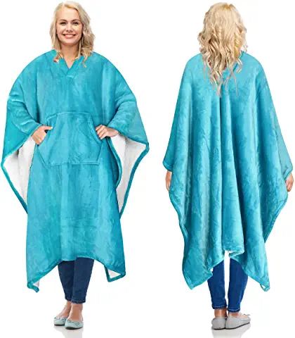 Blanket Cape, Cape With Hood, Mother Days Gift, Waterproof Blanket, Blanket Poncho, Travel Wrap, Comfort Gifts, Oversized Blanket, Sherpa Throw Blankets