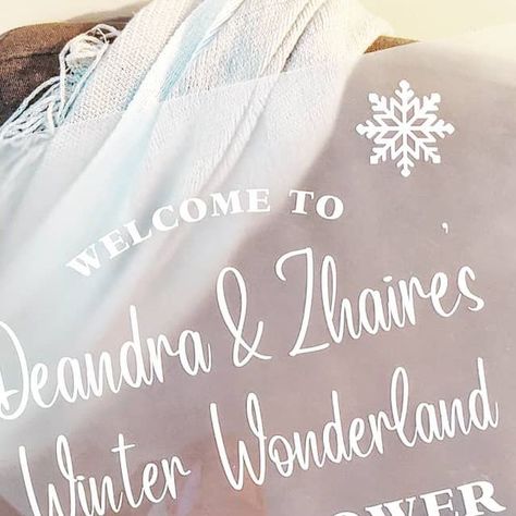 Redhead Design Shop on Instagram: "Winter Wonderland Baby Shower Sign ❄️ . 24" Square Acrylic Sign - Frost with white lettering . . #babyshowerdecor #babyshower #babyshowersign #acrylicsigns #winterwonderland #snow #snowflakes #babyshoweridea #babyfever #etsyshop #decorations #showerdecor #redheaddesignshop" Winter Wonderland Welcome Sign, Winter Wonderland Baby Shower, Baby Shower Winter, Bridal Shower Signs, Baby Shower Welcome Sign, Baby Shower Signs, Acrylic Sign, Shower Decorations, Winter Wonderland