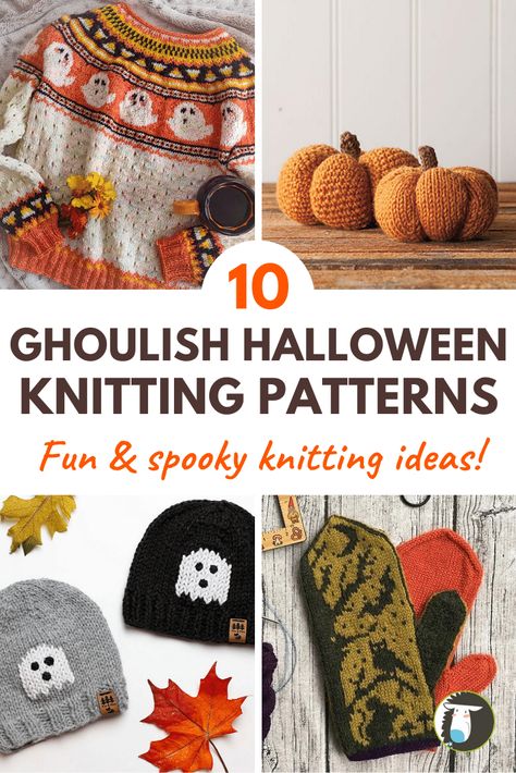 Halloween Knits, Halloween Knitting Patterns Free, Knitting Halloween, Knit Halloween, Halloween Knitting Patterns, Halloween Knitting, Colorwork Knitting Patterns, Pumpkin Spice Lattes, Holiday Knits