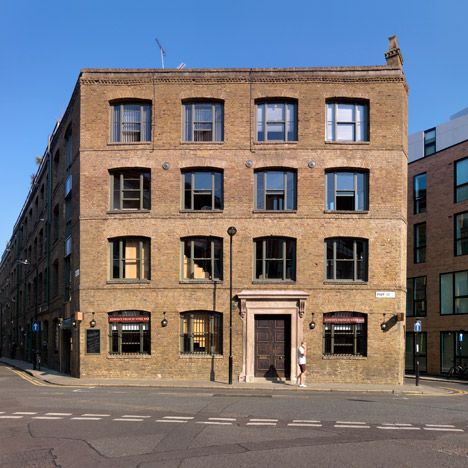 Phipp St. Office Block Renovations _ Amin Taha Architects Amin Taha, Office Block, Wooden Beams Ceiling, Building Front, Interior Design Boards, Wooden Staircases, Exposed Brick Walls, Old Frames, Green City