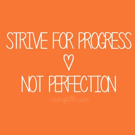 .one of my favorite quotes! I saw it first on a WW wall and thought, " Yes, no one is perfect and trying to be, especially with managing one's weight, sets you up to feel so far from "Goal.' Striving for progress, little positive changes puts a whole new spin on it and yourself. Feeling kinder to self.. that's encouraging right there! Weekend Motivation, And So It Begins, Lose 5 Pounds, Friday Workout, Michelle Lewin, Progress Not Perfection, Craps, Jumping Jacks, Never Too Late