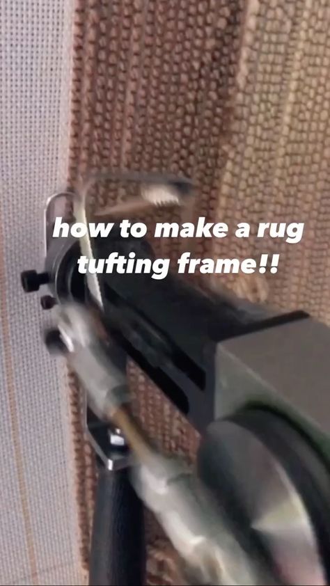 How to make a frame for tufting rugs! #rugmaking #rugtufting #customrugs Tufting Frame, Make A Frame, Tufting Rugs, Frame Diy, Tufted Rug, A Frame, Custom Rugs, Rug Making, Rug