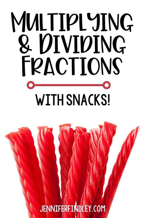 Are fractions stressing out your upper elementary students? These fun math activities incorporate some tasty treats and make multiplying and dividing fractions a lot more fun! Teaching Fractions 5th, 5th Grade Fractions Activities, Dividing Fractions Activities, Improper Fractions Activities, Fraction Notes, Multiplying Fractions Game, Multiplying Decimals Activities, Multiplying Fractions Activities, 5th Grade Fractions