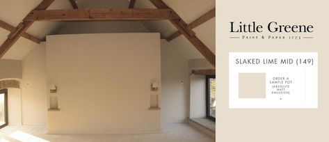 No21 Interiors, Painting & Decorating: Slaked Lime Mid (149) - Little Greene Slaked Lime Little Greene, Slaked Lime Mid, Warm Bedroom Colors, Slaked Lime, Kitchen Mood Board, Little Greene Paint, Paint Brands, Paint Colours, Little Greene