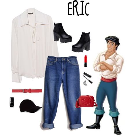 Eric Disneybound Eric Disneybound, Mermaid Outfits, Bella Disney, Little Mermaid Outfit, Disney Character Outfits, Disneybound Outfits, Modern Disney Characters, Disney Bounds, Disney Bounding