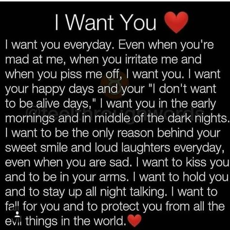 Want You Quotes, Make You Happy Quotes, Evil Things, I Love You Means, Love Poems For Him, Love My Husband Quotes, Distance Love Quotes, Sweet Romantic Quotes, Poems For Him