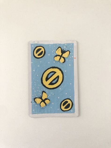 Uno Card Painting, Uno Card Painting Ideas, Diy Uno Cards, Card Painting Ideas, Card Painting, Uno Card, Uno Cards, Playing Cards Art, Indie Drawings