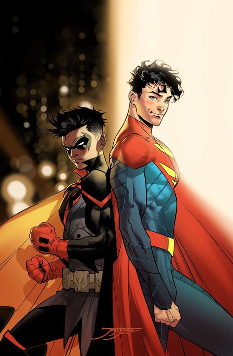 Art Dc Comics, Super Sons, Jon Kent, Comic Book Art Style, Dc Art, Dc Comics Heroes, Univers Dc, 남자 몸, Arte Dc Comics