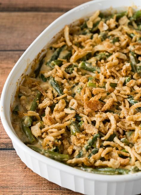 Fried Onion Strings, Ultimate Green Bean Casserole, Cheesy Green Beans, Onion Strings, Best Green Bean Casserole, Slow Cooker Green Beans, Classic Green Bean Casserole, Green Bean Casserole Recipe, The Best Green Beans