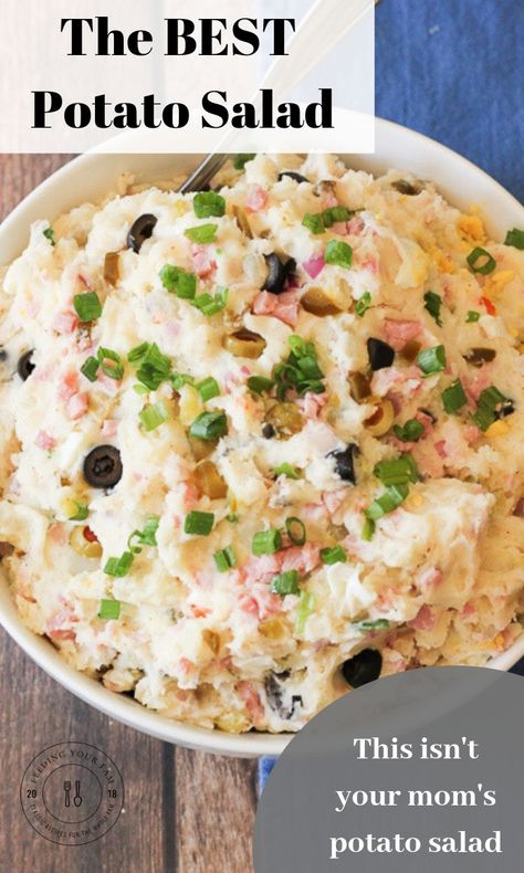 Mashed Potato Salad, Kettle Corn Recipe, Horseradish Mustard, The Best Potato Salad, Easy Homemade Snacks, Best Potato Salad, Best Potato Salad Recipe, Potato Salad Recipe, Side Dishes For Bbq