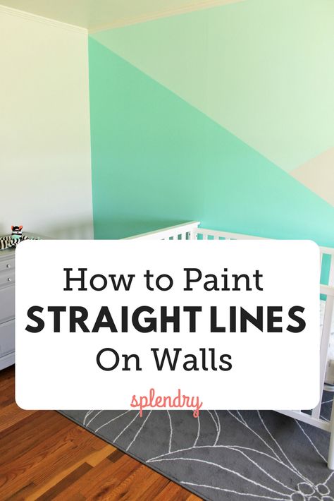 Instead of using rulers, pencils, and measuring tapes to figure out how to paint straight lines on your walls, we have the easy and quick solution you need! #home #diy #painttips #diytips #homediy How To Paint Walls, Paint Walls, Tape Wall, Cheap Diy Home Decor, Rustic Chic Decor, Best White Paint, Trending Paint Colors, Farmhouse Side Table, Home Improvement Loans