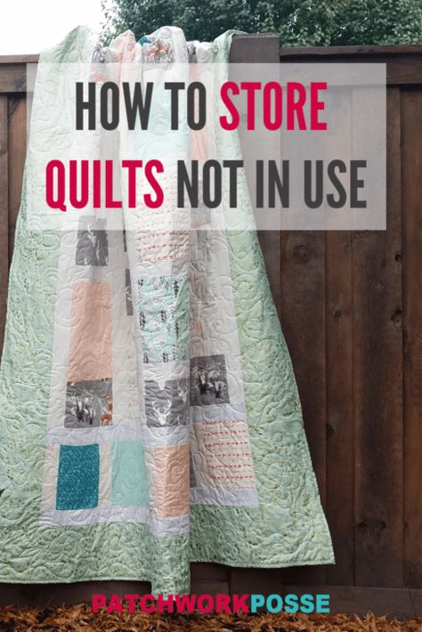 Storing Quilts Storage Ideas, How To Display Quilts, Easy Patchwork Quilt, Simple Patchwork Quilt, Easy Patchwork, Quilting 101, Quilt Tips, Quilt Display, Quilt Rack