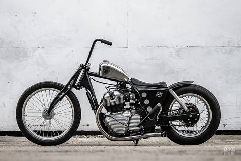 Bobbed beyond belief: K-Speed's Royal Enfield 650 | Bike EXIF Interceptor 650 Modified, Royal Enfield 650, Harley Fat Bob, Royal Enfield Interceptor 650, Royal Enfield Interceptor, Bobber Motorcycles, Interceptor 650, Motorcycle Workshop, Bobber Style