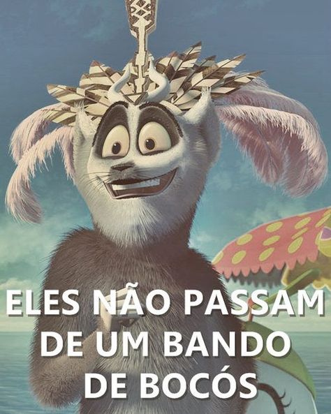 Eles não passam de um bando de bocós. Rei Julian, Julian Madagascar, Good Humor, Try Not To Laugh, Meme Faces, Good Vibes Only, Timeline Photos, Madagascar, Funny Quotes