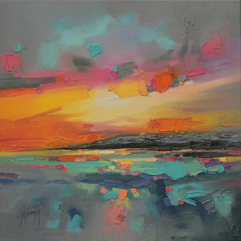 Scott Naismith, Painting Website, Abstract Art Paintings Acrylics, Colorful Oil Painting, Art Sunset, Soyut Sanat Tabloları, Hur Man Målar, Arte Inspo, Abstract Landscape Painting