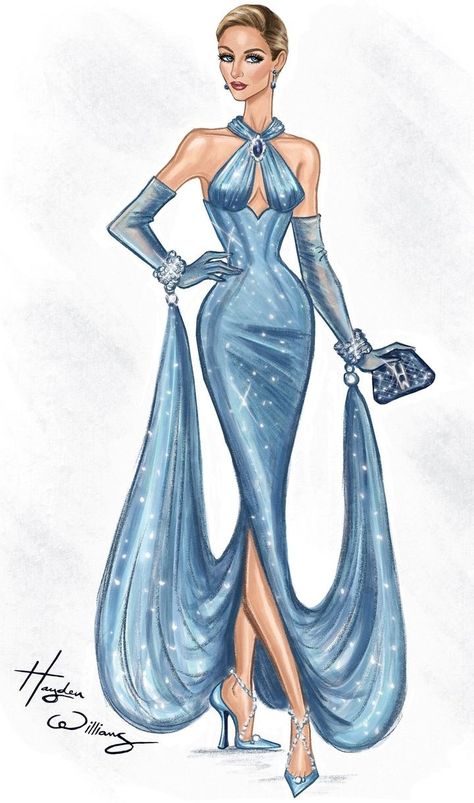 Miss Universe Gowns, Fashion Model Sketch, Robes Glamour, Fashion Figure Drawing, Hayden Williams, Classy Gowns, Fashion Illustrations Techniques, Fashion Drawing Sketches, Fashion Drawing Tutorial