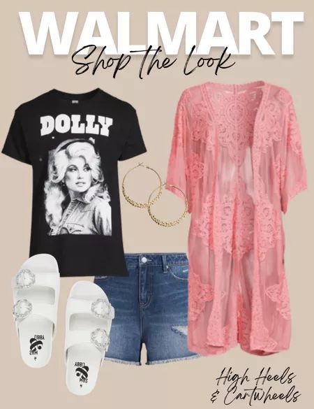 Walmart Fashion 2024, Dolly Outfits, Dolly Parton Shirt, Dolly Shirt, Walmart Style, Nashville Outfit, Comfy Summer Outfits, Walmart Fashion, Nashville Outfits