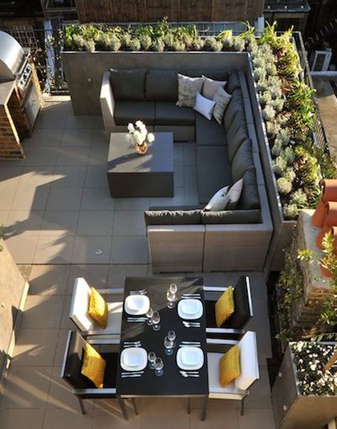 Roof Terrace Design, Terrasse Design, Balkon Decor, Terrace Furniture, Rooftop Terrace Design, Rooftop Design, Rooftop Patio, Rooftop Deck, Terrace Design