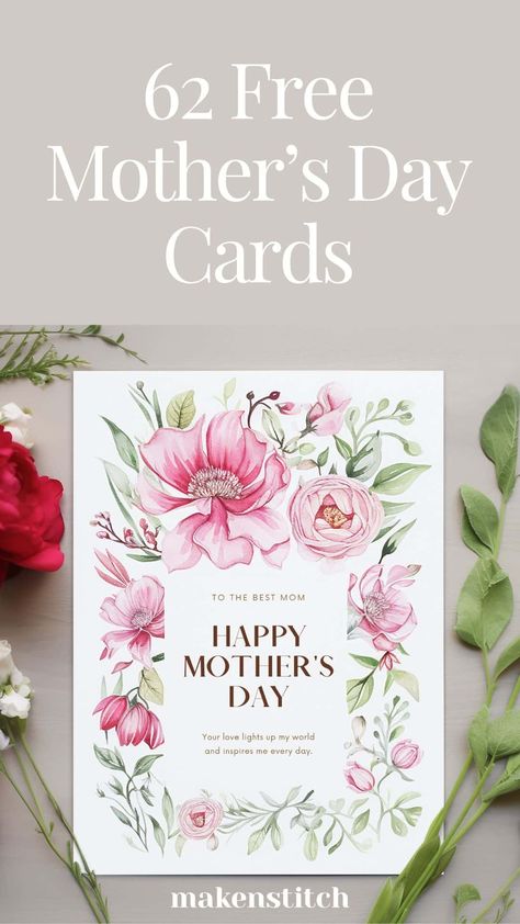 Download a huge collection of Mother's Day cards to craft a heartfelt gift that she will cherish forever and make her feel extra special. Free Mothers Day Cards, Mothers Day Card Template, Mother's Day Gift Card, Gift Card Template, Happy Mother's Day Card, Mother's Day Cards, Mom Cards, Love You Mom, Heartfelt Gifts