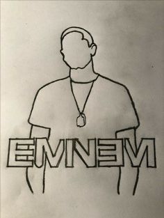 Eminem Doodle Art, Eminem Drawing Ideas, How To Draw Eminem, Slim Shady Drawing, Eminem Doodle, Eminem Doodles, Eminem Drawing Sketches, Eminem Art Drawing, Eminem Drawing Easy