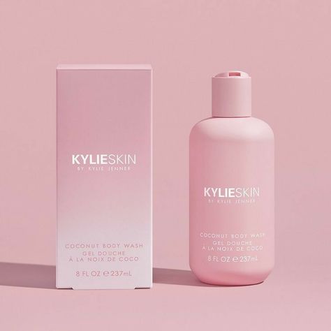 Coconut Body Wash, Koleksi Makeup, Coconut Bath, Coconut Scent, Kylie Skin, Gel Texture, Cosmetic Packaging Design, Skincare Packaging, Shower Time