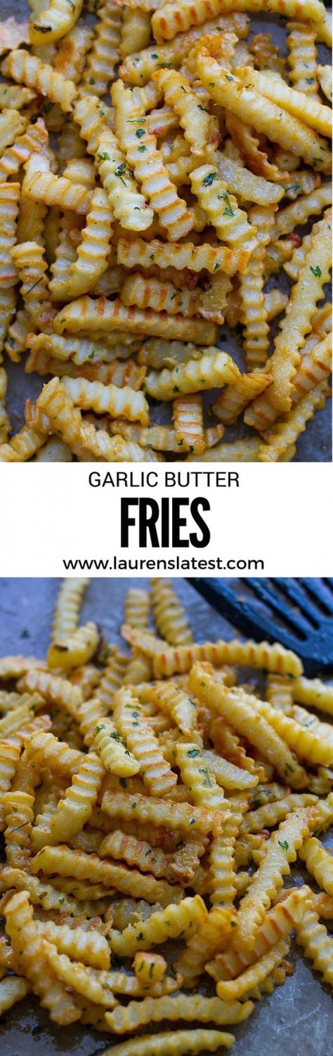 Garlic Butter French Fries, Garlic Butter Fries, Dinners Kids Love, Garlic Fries Recipe, French Rice, Garlic French Fries, Homemade French Fries, Fries Recipe, Garlic Fries