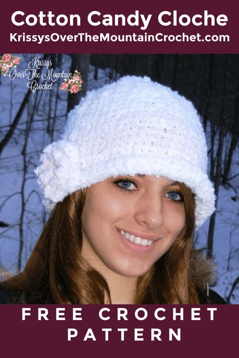 Everyday Hats For Women, Mountain Crochet, Crochet Hats Free Pattern Ladies, Crochet Baby Booties Free Pattern, Cloche Hat Pattern, Crochet Baby Cap, Easy Crochet Hat Patterns, Baby Booties Free Pattern, Chemo Beanies