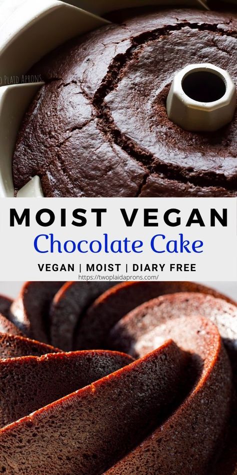 Moist Vegan Chocolate Cake, Vegan Chocolate Bundt Cake, Easy Vegan Chocolate Cake, Egg Free Cake, Chocolate Yogurt Cake, Cake Chocolate Ganache, Vegan Sweets Recipes, Easy Chocolate Cake Recipe, Ganache Glaze