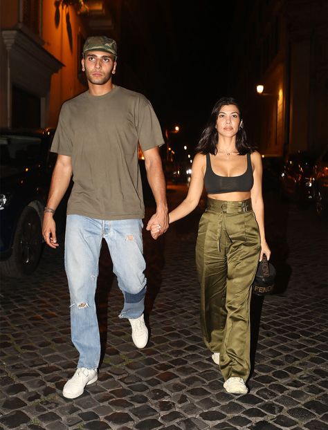 Kourtney And Younes Style, Kourtney Kardashian Younes Bendjima Style, Younes Bendjima And Kourtney, Kourtney Kardashian Younes Bendjima, Kourtney Kardashian Younes Style, Rome Vacation Outfits, Younes Bendjima Style, Kourtney Younes, Kourtney And Younes