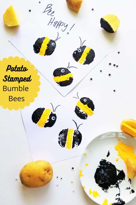 Bumble Bee Art For Toddlers, Easy Bumble Bee Craft, Bumble Bee Crafts Preschool, Bees Arts And Crafts, Bees Activities For Toddlers, Bumble Bee Crafts For Kids, Bees Activities For Kids, Bumble Bee Craft For Toddlers, Bumble Bee Activities For Preschool