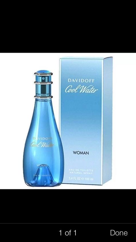 Perfume Luxury, Water Woman, Maquillage Yeux Cut Crease, Davidoff Cool Water, Blue Perfume, Perfumes For Women, First Perfume, Perfume And Cologne, Perfume Scents