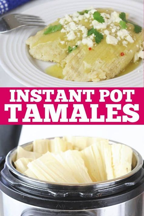 Instant Pot Tamales, Easy Tamales Recipe, Recipes Using Cream Cheese, Homemade Tamales, Pork Recipes For Dinner, Pork Carnitas, Mexican Dinner, Instant Pot Soup, Easy Pork