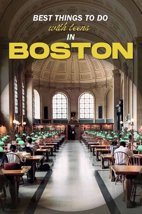 12 Best Things to Do With Teens in Boston: Teenager Attractions Where To Stay In Boston With Teens, Boston With Teens, Boston Family Vacation, Things To Do With Teens, Boston With Kids, Boston Activities, Places In Boston, Boston Vacation, Boston Food